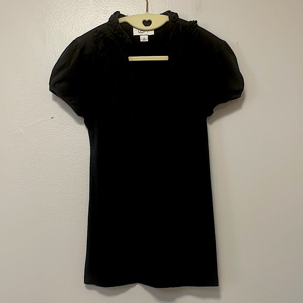 Loft. Cute black short sleeve t-shirt. XS